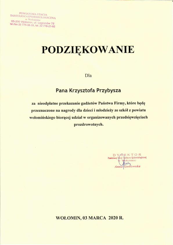 podziekowania